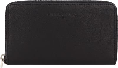 LIEBESKIND BERLIN Portemonnee LOU 2 3D Leather Frieda Purse Black Zwart