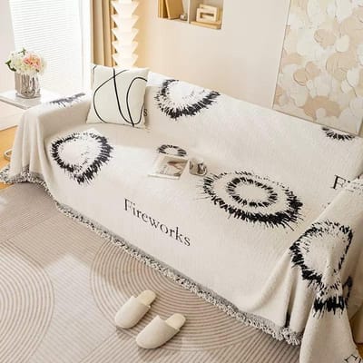 Bank Handdoek Stoelkussen Dubbelzijdig Hoes Deken Multifunctioneel Antislip Volledige Verpakking Jacquard Hoes Stofdicht Doek Handdoek 180x130cm1pcs