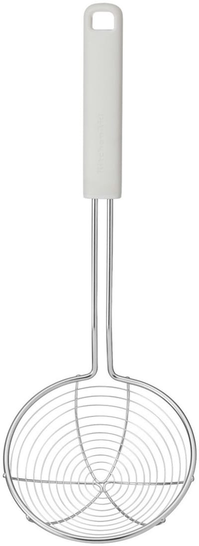 Zeef met handvat, 36,5 cm, RVS/Kunststof, Wit - KitchenAid