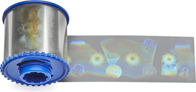 Zebra i Series Top Safe Globe Design - 1 mil - holografische Folie - 625 Karte(n) (1 Rolle(n) x 625) Holographischer Fi