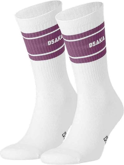 Osaka Colourway Duo Sokken - sportsokken - White/Purple - Unisex