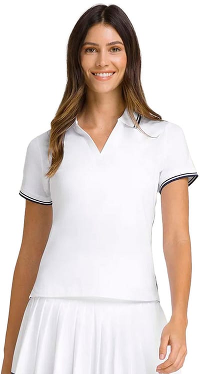 Wilson Club Korte Mouw Poloshirt Wit M Vrouw