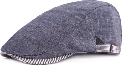 Flatcap - Platte pet - Verstelbaar - Blauw