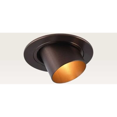LUSENZ Inbouwspot Gavira bronzo scuro m - Diameter 77mm - Mini GU10 (MR11) - IP20 voor binnen - Brons - Met doorlusbedrading