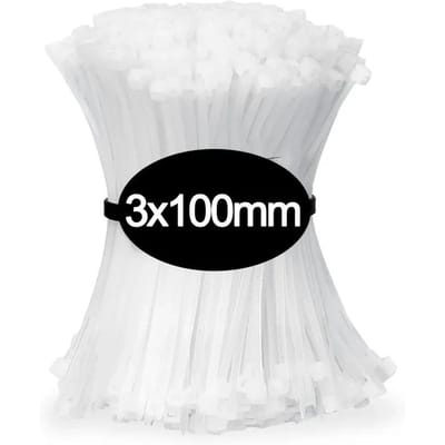 Attaches de câble en nylon autobloquantes et réglables, sangles de fixation, boucle de fixation, anneau de fixation, pour la maison, le bureau, l'atelier, les attaches en plastique 100PCS