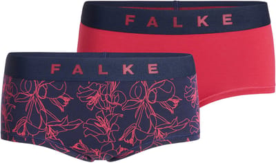 FALKE Daily Comfort Print 2-Pack huidvriendelijk elastisch katoen multipack broek van onderlaag dames veelkleurig - maat XS