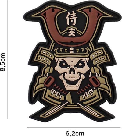 Embleem 3D PVC Samurai Skull