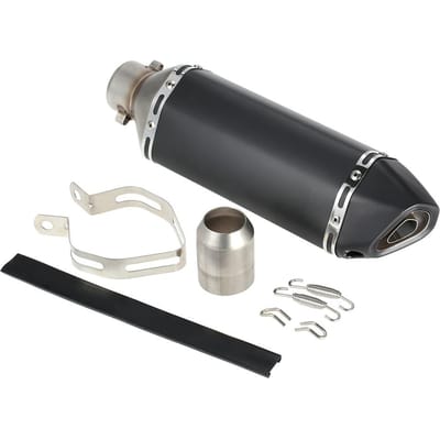 38-51mm Zwarte Kleine Hexagonv Schuine Staart Refit Uitlaatdemper Met Geschiktheid Voor Motorfietsen ATV gray