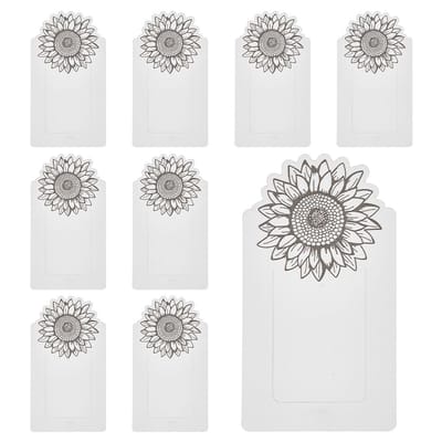 Dailygoods- Bladwijzers 30 Stuks - Papier - Bloem Design - Pagina Markers - Notitieboek - Duurzaam Materiaal