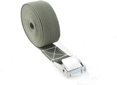 Verstelbare 25mm Ratel Spanriemen voor Motorfiets en Trailer - Heavy Duty Sjorbanden Groen