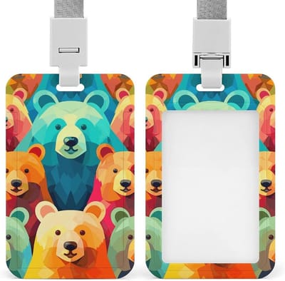 Badgehouder met Lanyard - Naamkaartje Houder - Identificatie Tonen - Intrekbaar Ontwerp - 4x2.5 Inch - Wit