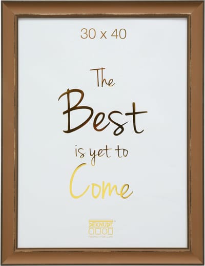 Deknudt Frames fotolijst S46XF3 - bruin met zwarte randen - 30x40 cm