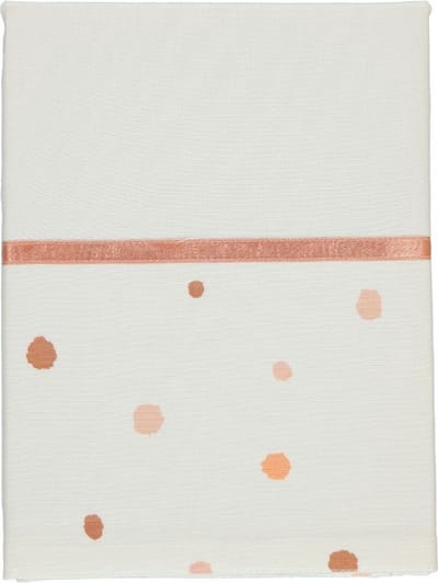 Briljant Baby Laken Sunny Junior 75 X 100 Cm Katoen Wit/Terra
