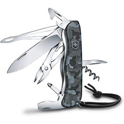 Victorinox Skipper W 0.8593.W942 Zwitsers zakmes Aantal functies 18 Zwart, Camouflage