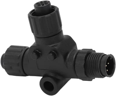 Dailygoody - 2000 T-Stuk 3-Poorts Connector - Waterdicht - 5-Pins M12 Schroefdraad - Betrouwbaar in Mariene Omgevingen - Gebruiksvriendelijk - Ge...