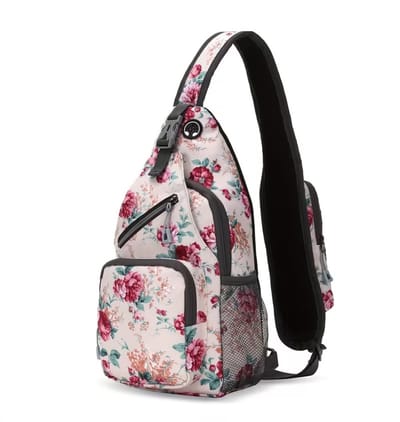 Crossbody Tas Dames – Bloemen print - Kleine Schoudertas met Verstelbare Band – Compact & Stijlvol – Telefoon & Pasjes – Festivals - Casual & Dagelijks Gebruik