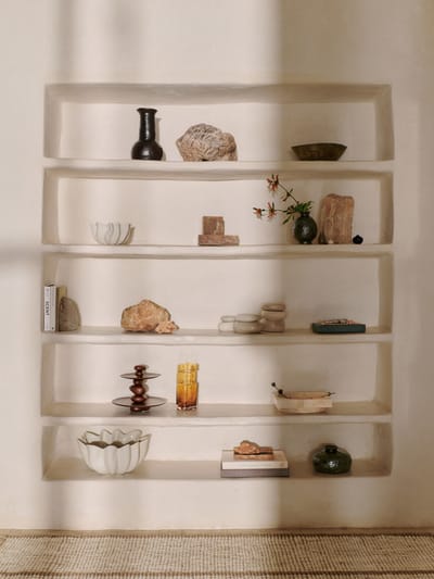 Ferm Living Muro vaas - recycled amber - H 23 cm