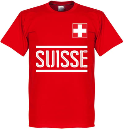 Zwitserland Team T-Shirt - Rood - L