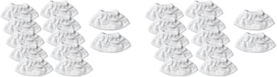 Stoomreiniger Doeken - Vervangende Pads - Grondig Reinigen - Easy Fix Systeem - 19.5x9.5cm - Wit