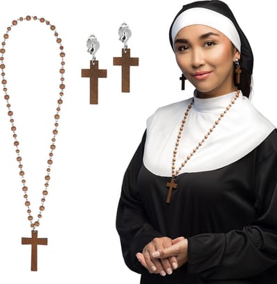 Boland - Set Non - Volwassenen - Vrouwen - Non - Sieraden - Religie - Cosplay - Carnaval - Themafeest