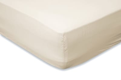 Eleganzzz Hoeslaken Katoen Perkal 35cm Hoekhoogte - Ivoor - Hoeslaken 70x200cm - Hoeslakens - Eenpersoons