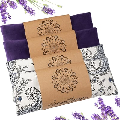 Oogkussen Yoga Meditatie Accessoires Lavendel Aromatherapie Gewogen slaapmasker voor slapen, yoga, meditatie, zelfzorgontspanning voor vrouwelijke moeders