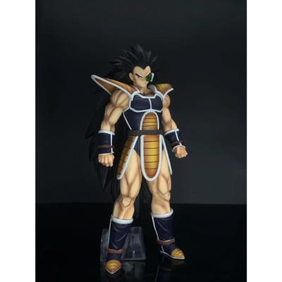 30cm Anime Dragon Ball Z Raditz GK Frère de Son Goku Super Saiyan Figurine d'Action Modèle en PVC Poupée Ornement de Collection Jouets Cadeaux black