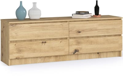Ladekast K160 met 4 Lades / AKORD Furniture Factory / Artisan Eik / 160 x 55 x 40 cm