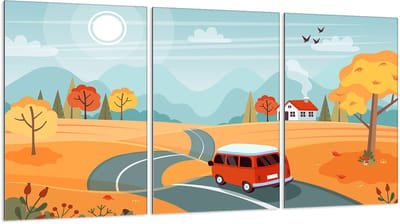 TMK ArtDeko Serie - Snijplank - 3x30x52 cm - Glas - Veelkleurig