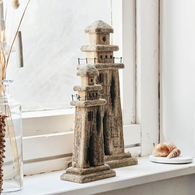 LOBERON Siervuurtoren set van 2 Bourgneuf bruin/zwart