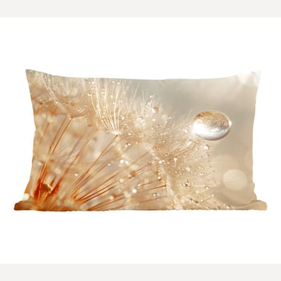 Sierkussens - Kussentjes Woonkamer - 60x40 cm - Paardenbloem - Water - Natuur - Planten - Modern