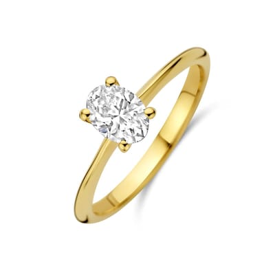 14K Geelgouden Ring met Lab Grown Diamant 0.50 ct 4035264 – F VS