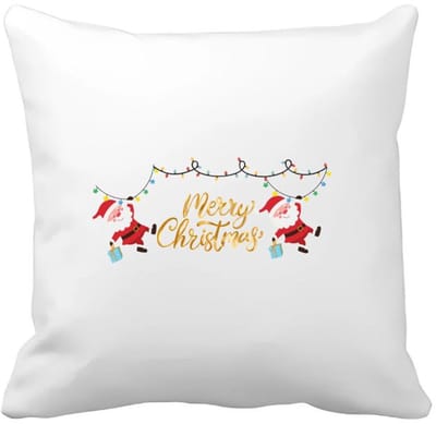 Akyol - kerst merry christmas 2 kerstmannen Kussen hoes - Kerstmis - kerst beker - winter - kerst - christmas - kerst cadeau - 40 bij 40 cm