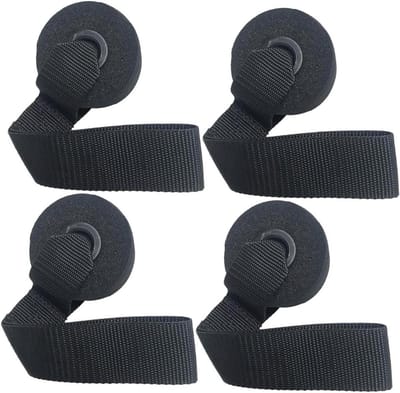 Fitness Deur Anker - Trainingsband Houder - Thuis Trainen - Krasbestendige Bevestiging - 27 x 4 x 4 CM - Zwart