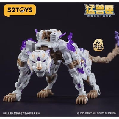 52Toys Beast Box Unlimited Serie Xuanwu Transformatie Speelgoed Montagemodel Trendy Speelgoed Nationaal Creatief Afgewerkt Mech Kerstcadeau gray
