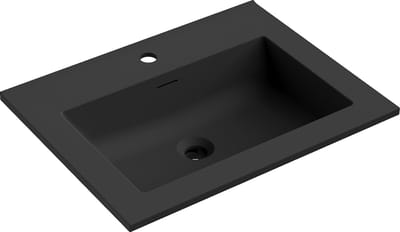 Mexen Otis ingebouwde wastafel 61 x 46,5 cm, zwart mat - 25186071