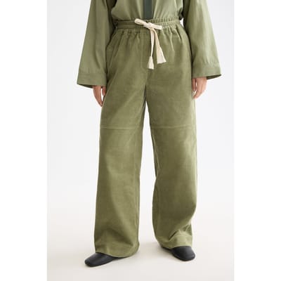 Scotch & Soda Noa High-rise Wide-leg Pull On Pant Oil Green Taglia: M/32 | Pantaloni Outlet | Donna | Verde