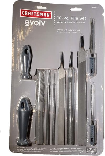 Handvijlen Set - Metaalvijlen - Metaal Bewerken - 10 Delig - 15 cm