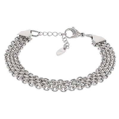 Kalli schakel Armband 2542 zilver