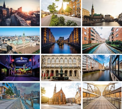 Ansichtkaartenset Hamburg