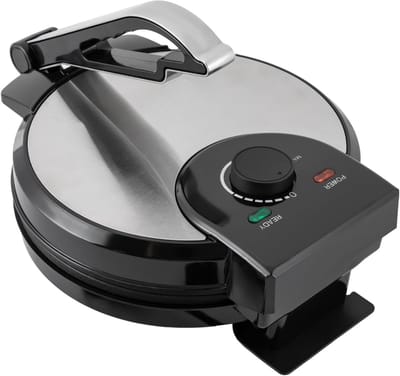 Roti Maker - Roti Maker Elektrice - Roti Pan - 30cm - 1000W - Zwart
