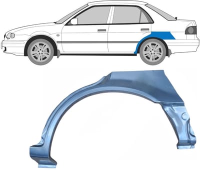 Reparatiepaneel achterspatbord voor Toyota Corolla E11 1997-2002 / Links