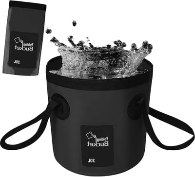 Opvouwbare Emmer 20L - Lichtgewicht Outdoor Emmer met Handvat voor Kamperen, Vissen en Hiking, Ideaal voor Auto Wassen en Buitenactiviteiten
