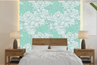 Behang - Fotobehang Patronen - Vintage - Bloemen - Breedte 240 cm x hoogte 240 cm