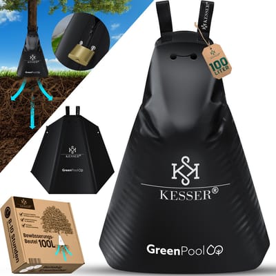 KESSER® Waterzak Boom - Druppelirrigatie - Druppelsysteem Boom - Irrigatiesysteem vor Bomen Bewateringssysteem - Waterzak voor bomen – UV-bestendig – Uitbreidbaar