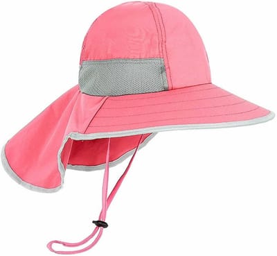 Zonnehoed Kinderen - Baby zomerhoed - Strand en buiten - Klassieke cowboy stijl - One size - Blauw