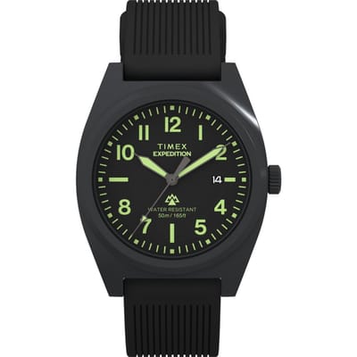 Timex Expedition North Capstone TW2Y18100 Horloge - Siliconen - Zwart - Ø 39 mm