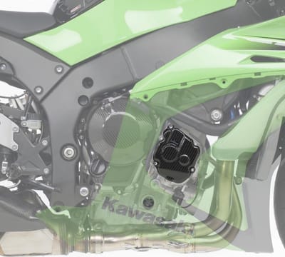 Cache carter allumage carbone Leovince pour moto Kawasaki 1000 Zx-10 R Ninja 2011-12