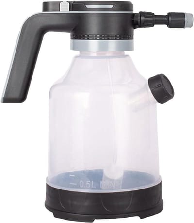 Elektrische spuitfles - Draadloze detailleermachine - Moeiteloos reinigen - Automatische plantenvernevelaar - 3 liter inhoud - Transparant