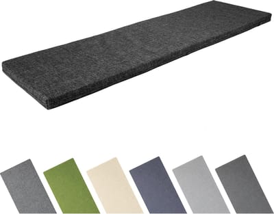 Garronda Bankkussen 120x40 cm – 4 cm dik – Waterafstotend & UV-bestendig – Zwart GD-AM-Dino